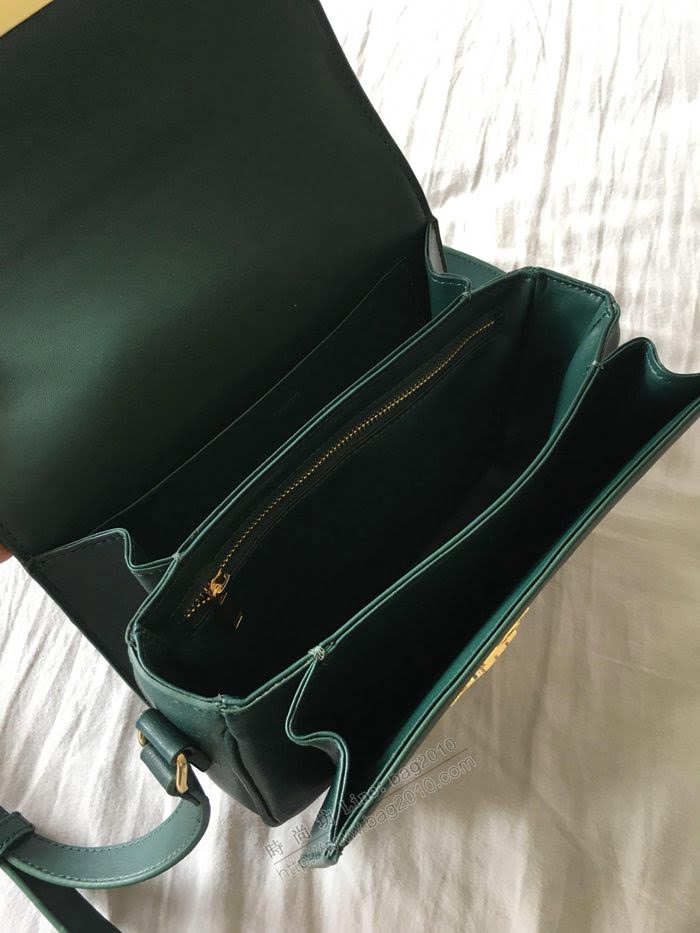 CELINE女包 byhedi新品系列 box皮女單肩包 倒雙C字蝴蝶黃銅鎖扣 賽琳斜挎包  sl2070
